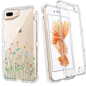 Brand new iPhone 7 Plus/8 plus Flower phone case
